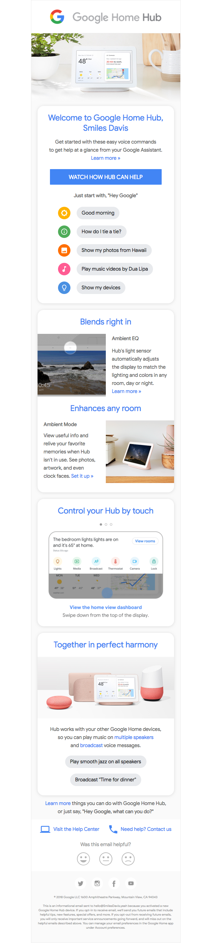 Smiles Davis Welcome To Your Google Home Hub Info View Really Good Smiles Davis Welcome To Your Google Home Hub Info View Really Good