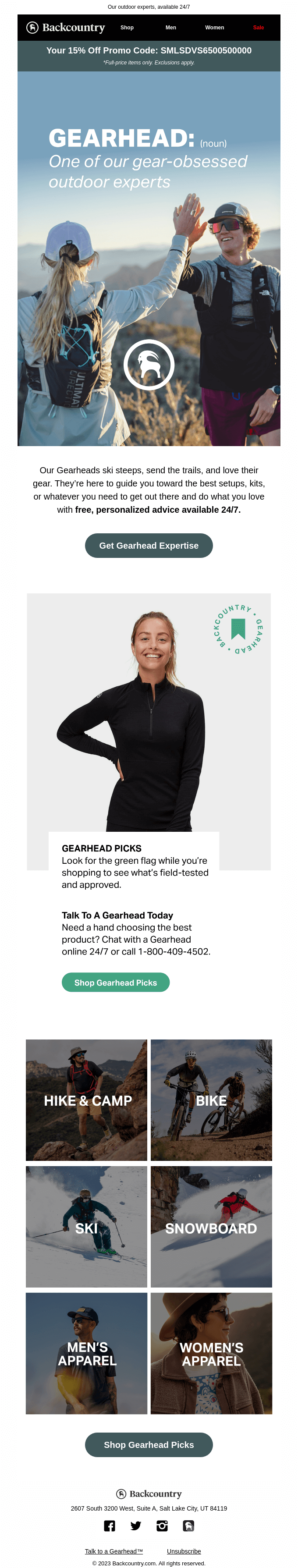 So, What’s A Gearhead? from Desktop Email View