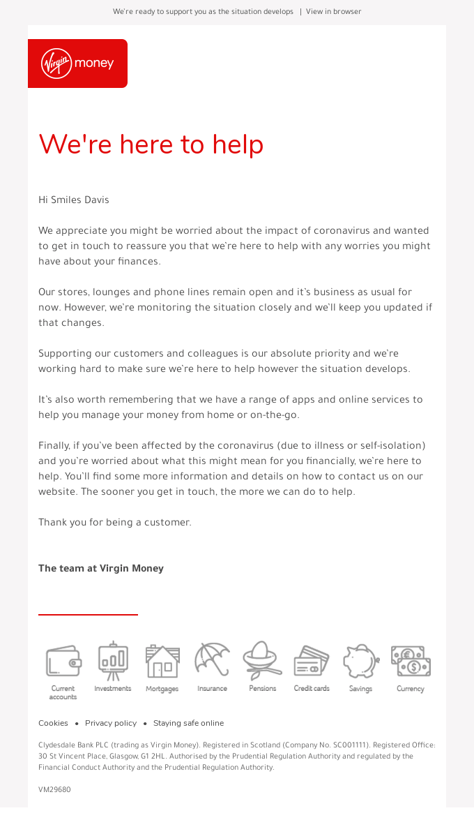 Some important information for you