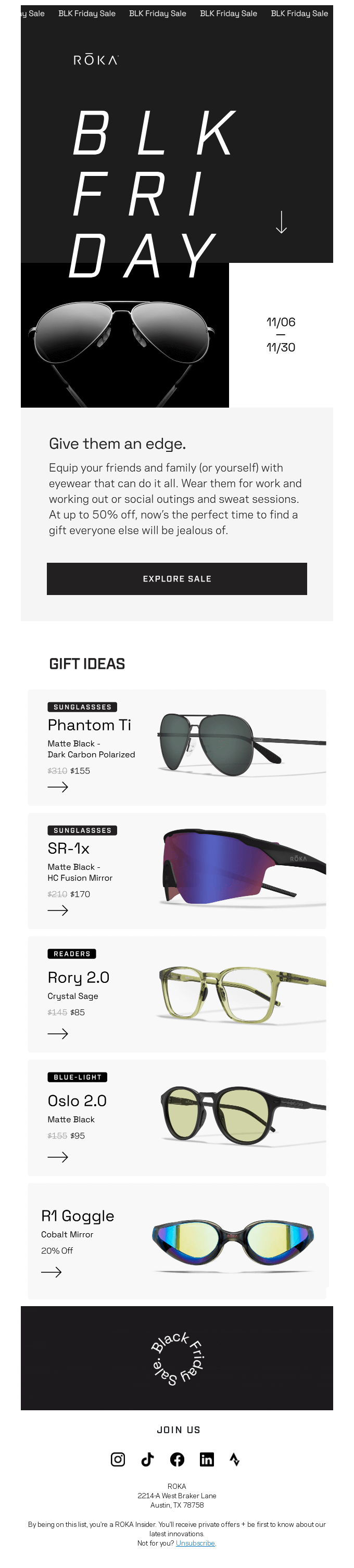 Something for everyone on sale now for Black Friday!