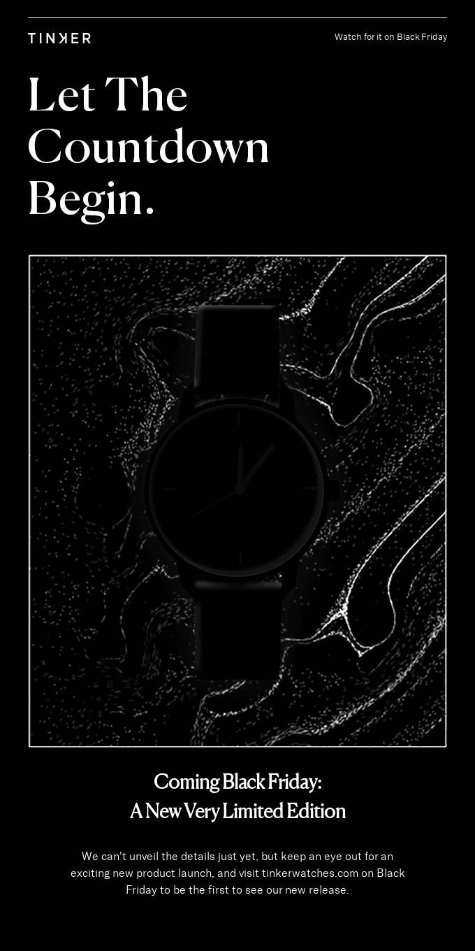Something New is Coming on Black Friday ⌚