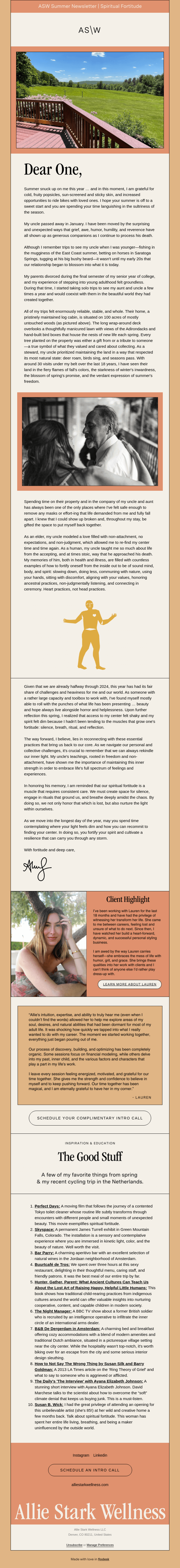 Spiritual Fortitude ✨ ASW Summer Newsletter