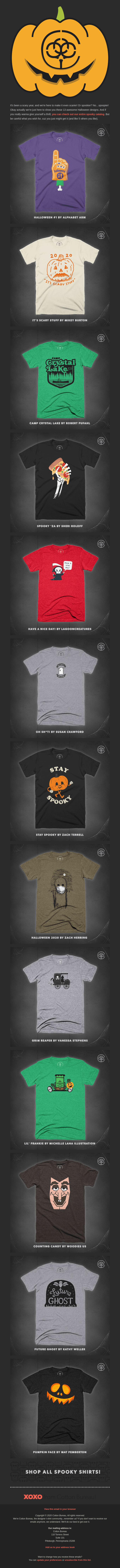 Spooky Tees! Spooky Tees! Spooky Tees!