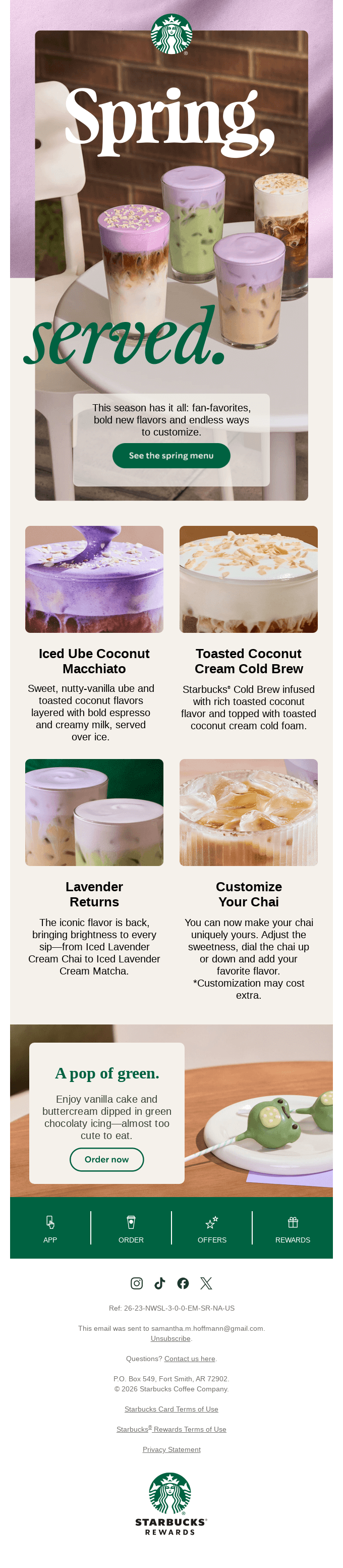 Spring flavors are here 💐