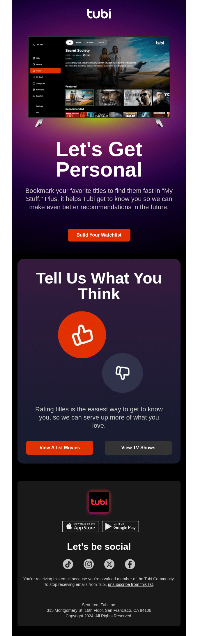 Streaming made personal