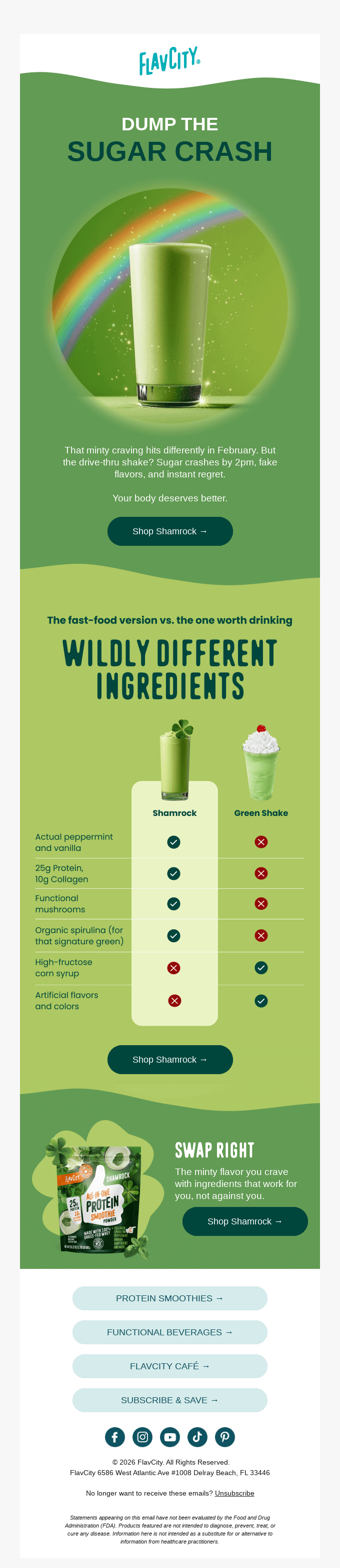 Dump the Sugar Crash, Keep the Green 🍀