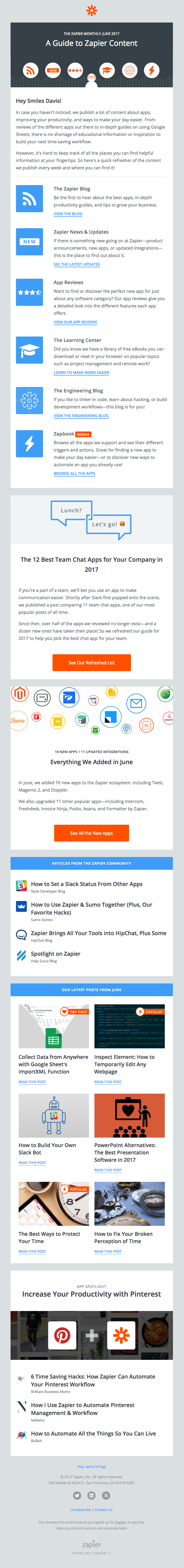 Summer Reading: Our top posts from June + a guide to Zapier