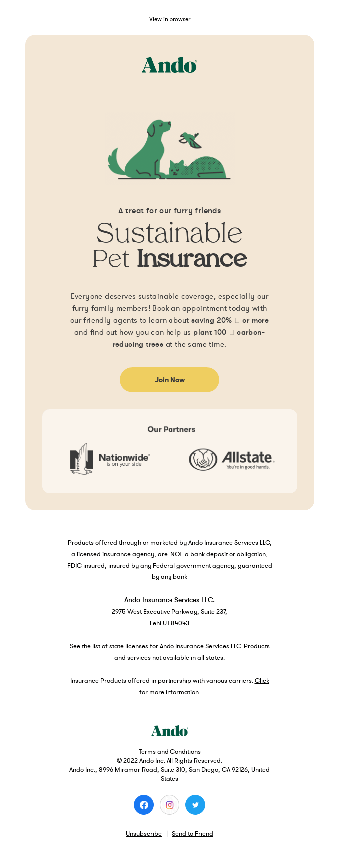 Sustainable Pet Insurance 🐶 🐱 – that could save you up to 20%