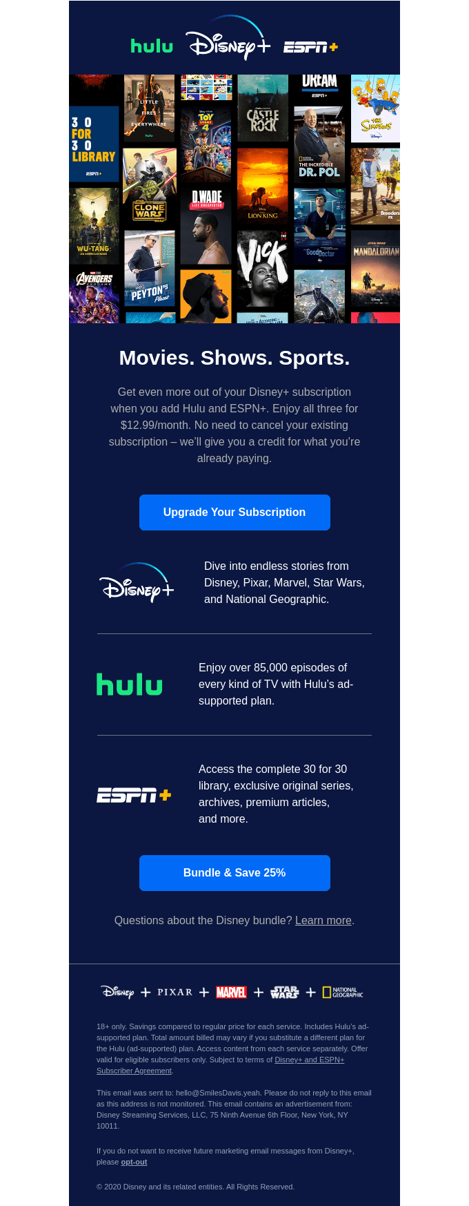 Switch to the Disney bundle and save