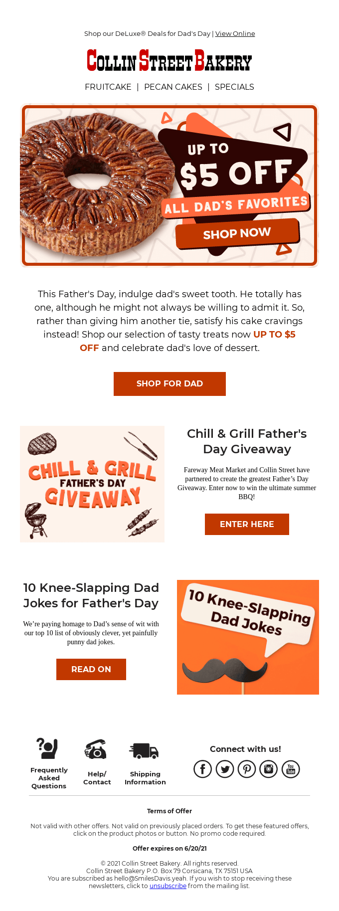 TAKE $5 OFF for Father's Day