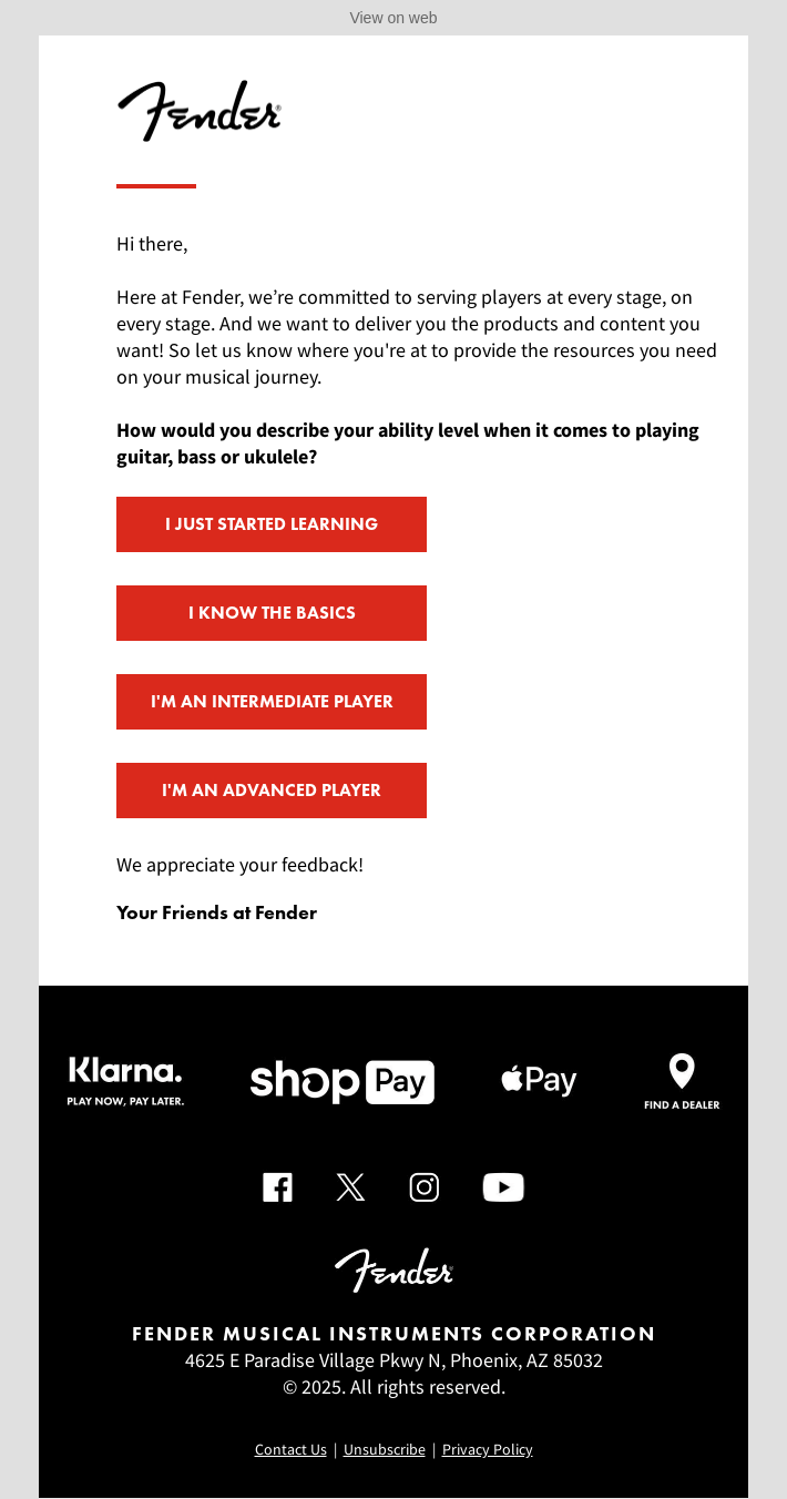 Tell Us About Yourself