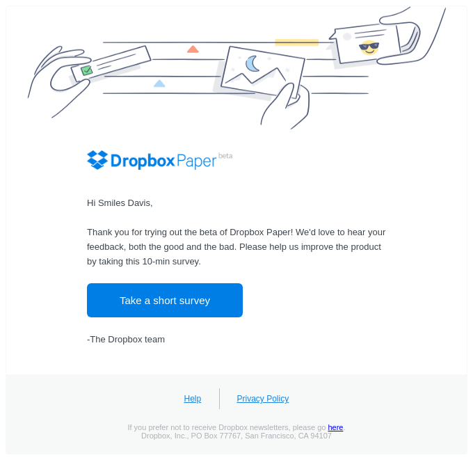 Tell us what you think of Dropbox Paper (now in beta)