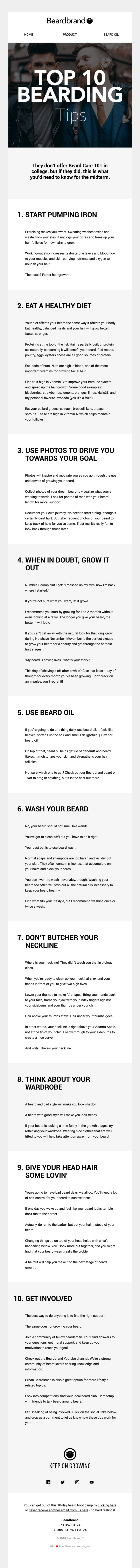 [Ten Bearding Tips] We put together the most valuable advice to grow your beard out