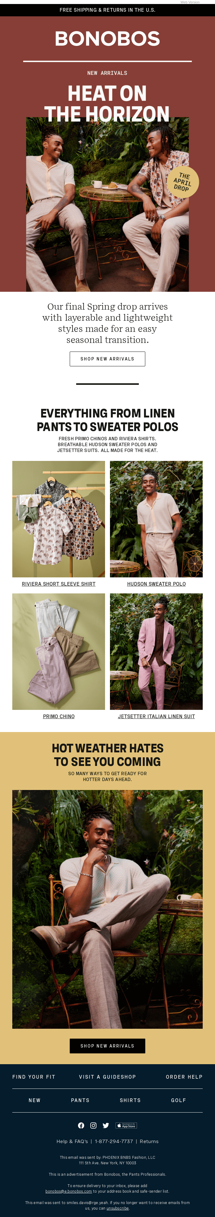 The April Drop: New Arrivals