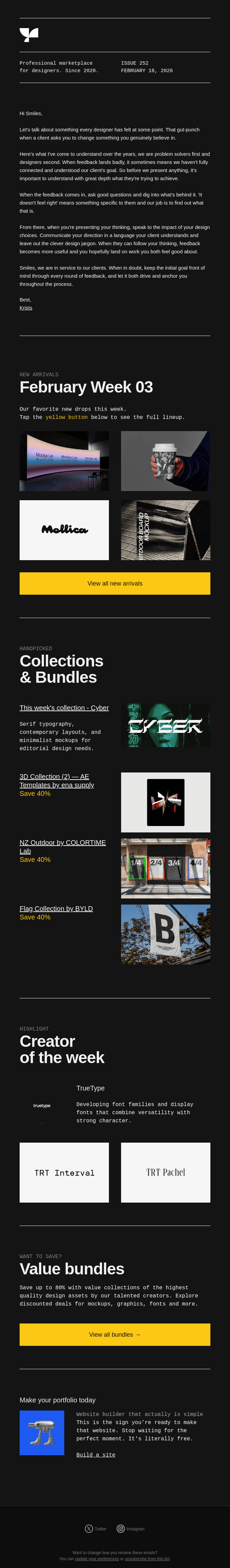 The art of client feedback — Issue 252