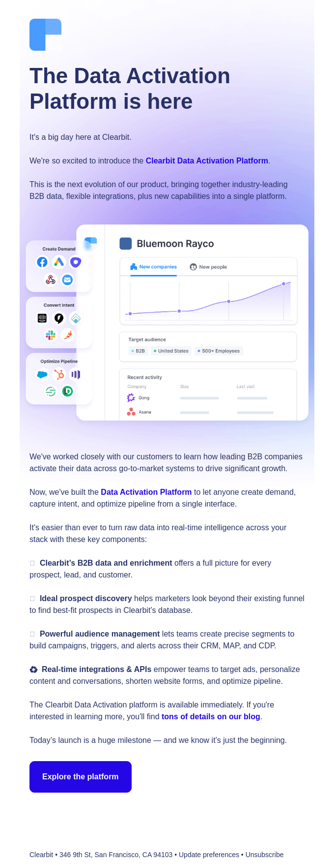 The Data Activation Platform — it's here!