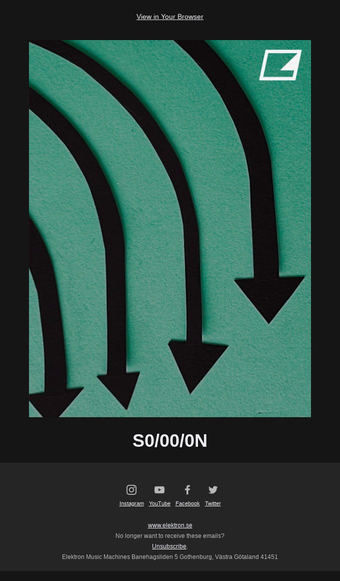 The Elektron Newsletter