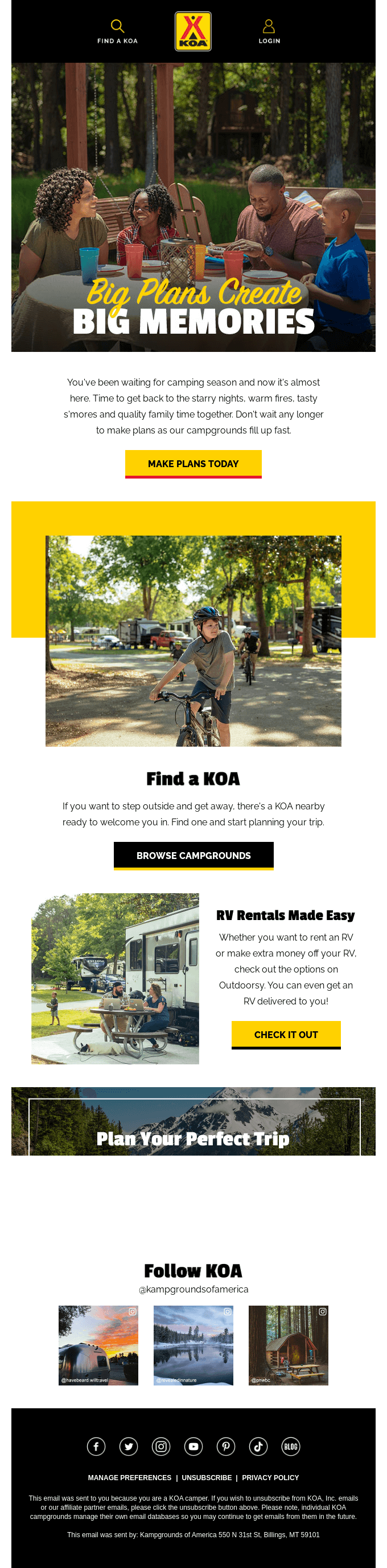 The Great Outdoors Are Calling