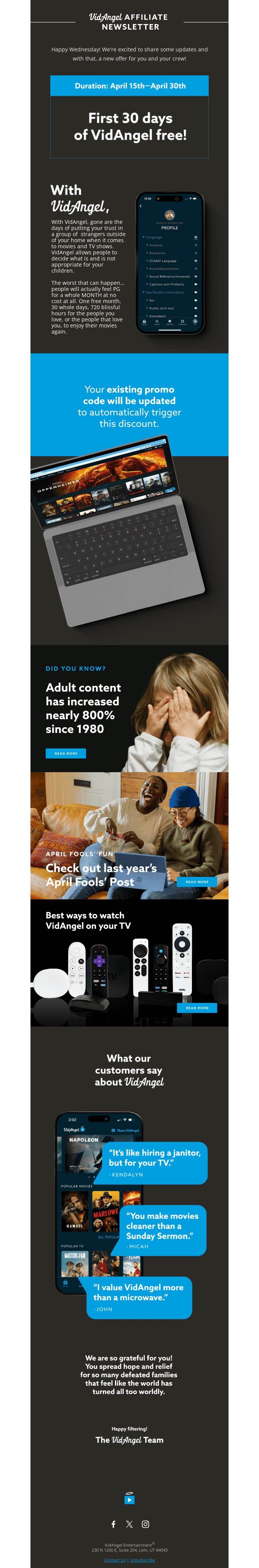 The Latest from VidAngel 😇