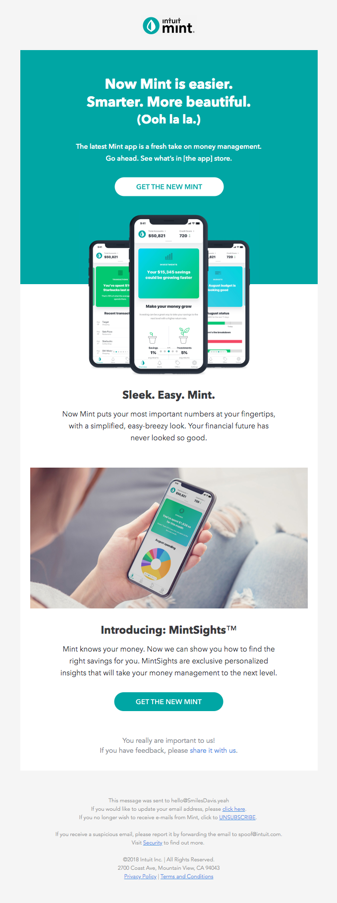 The New Mint. Smart. Sleek. Personalized.