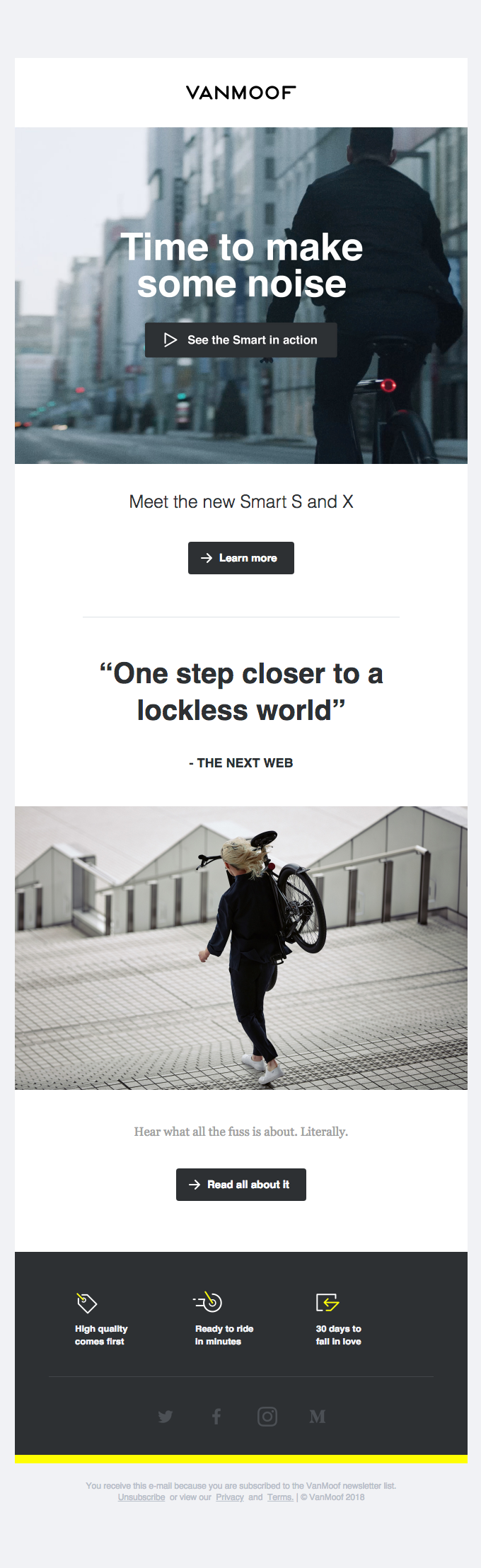 The new Smart bike has something it wants to say