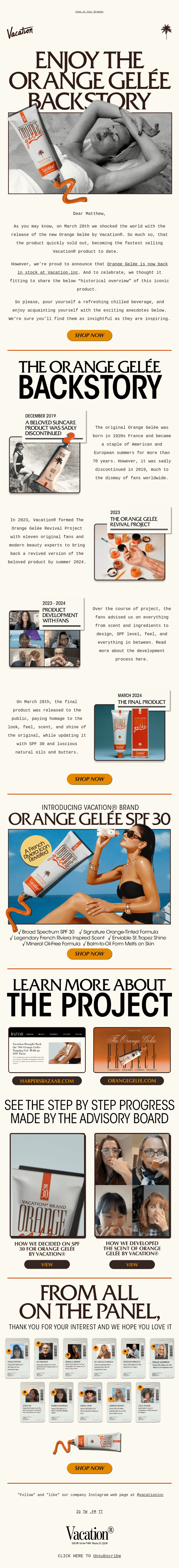 📙 The Orange Gelée Backstory