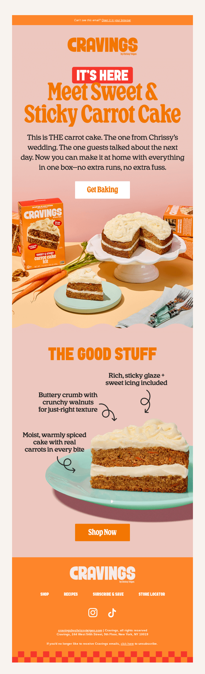 The Sweet & Sticky Carrot Cake is here