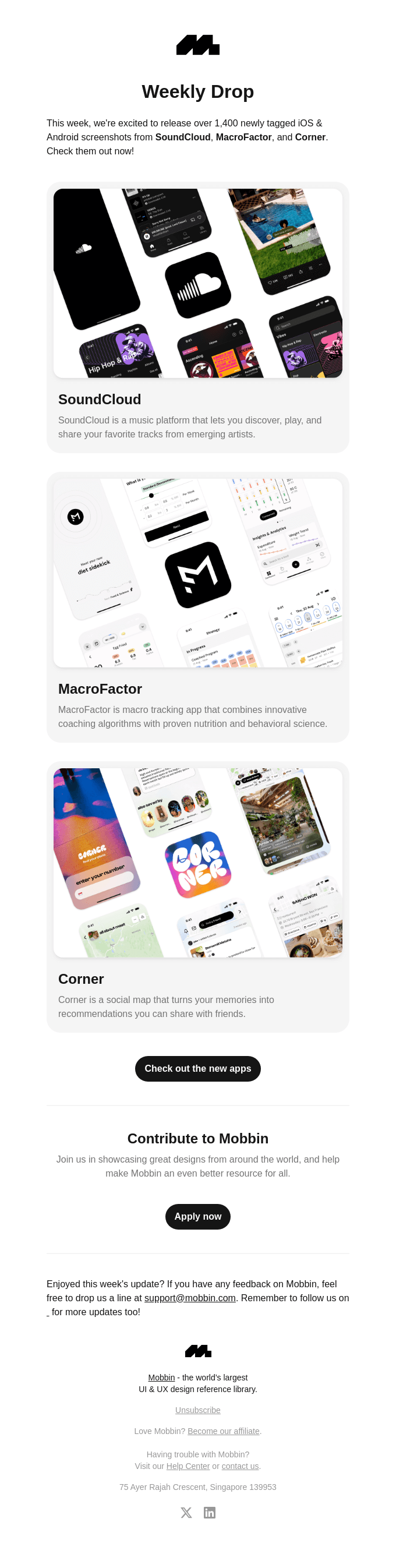 The Weekly Drop: MacroFactor, SoundCloud, and 1 more...