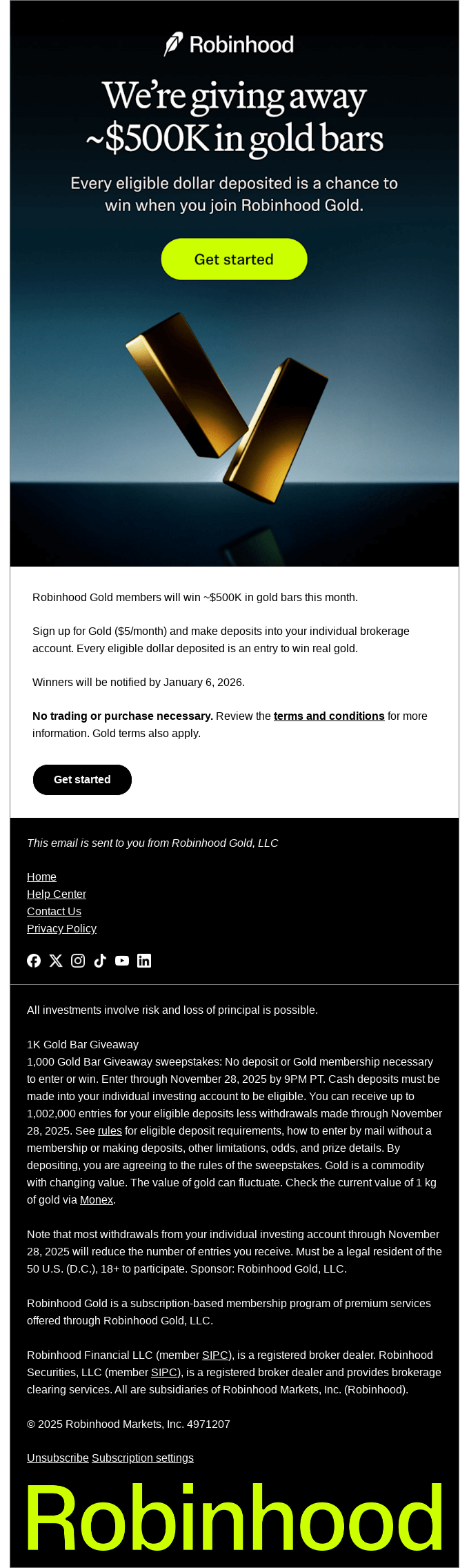 There’s ~$500K in gold bars up for grabs