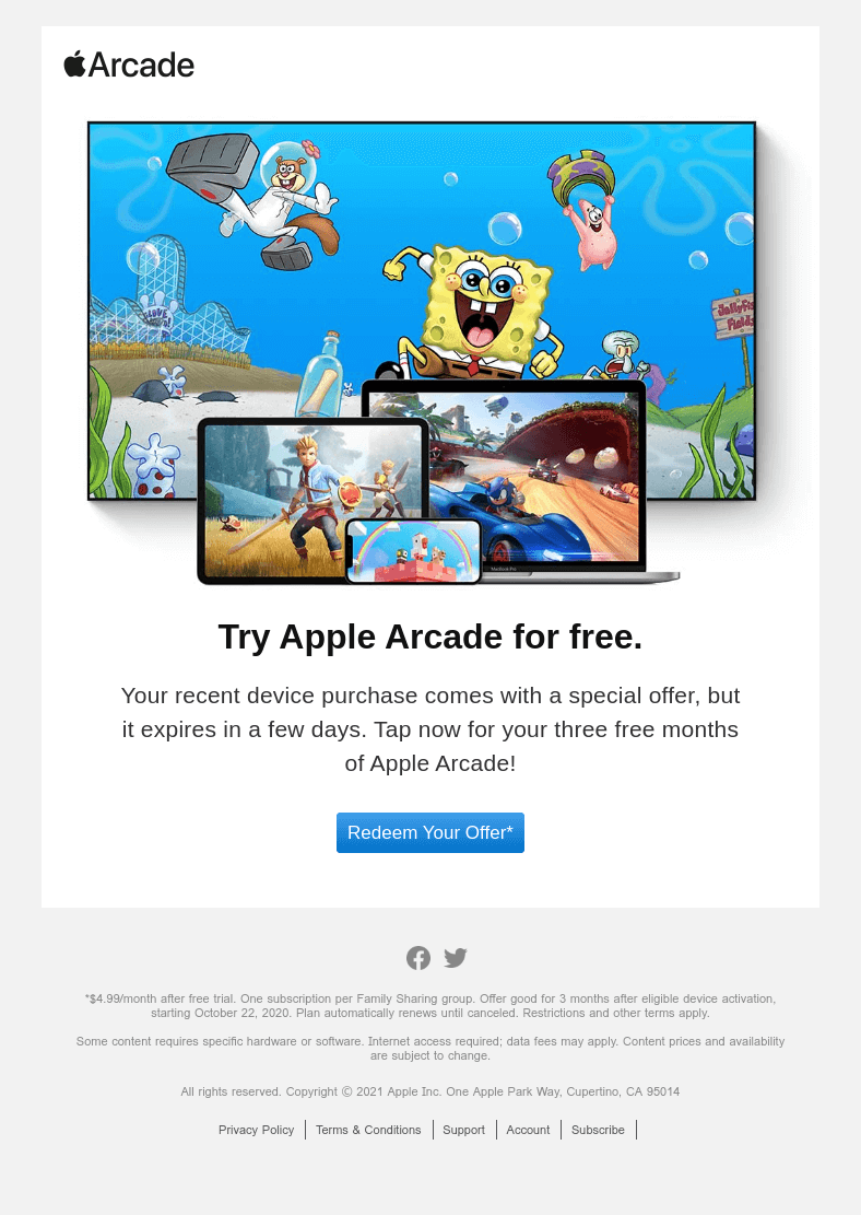 There's still time to redeem your Apple Arcade offer!