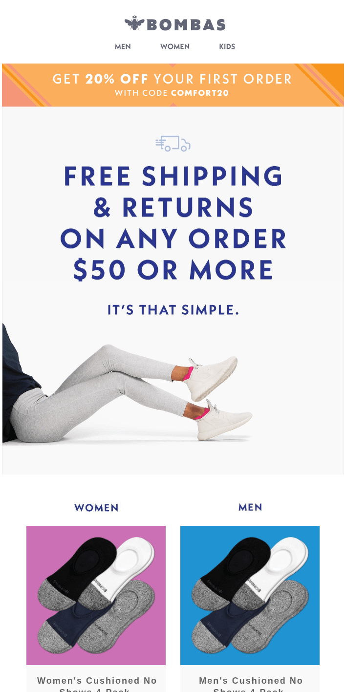 This Is How You Get Free Shipping On Bombas