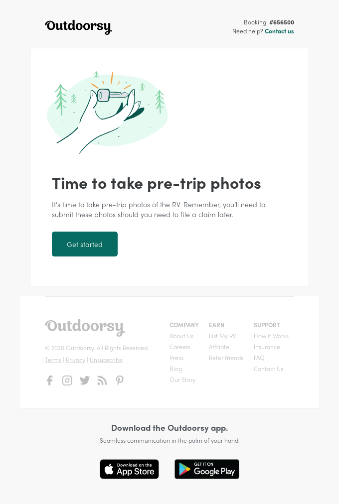 Time to take pre-trip photos of the RV