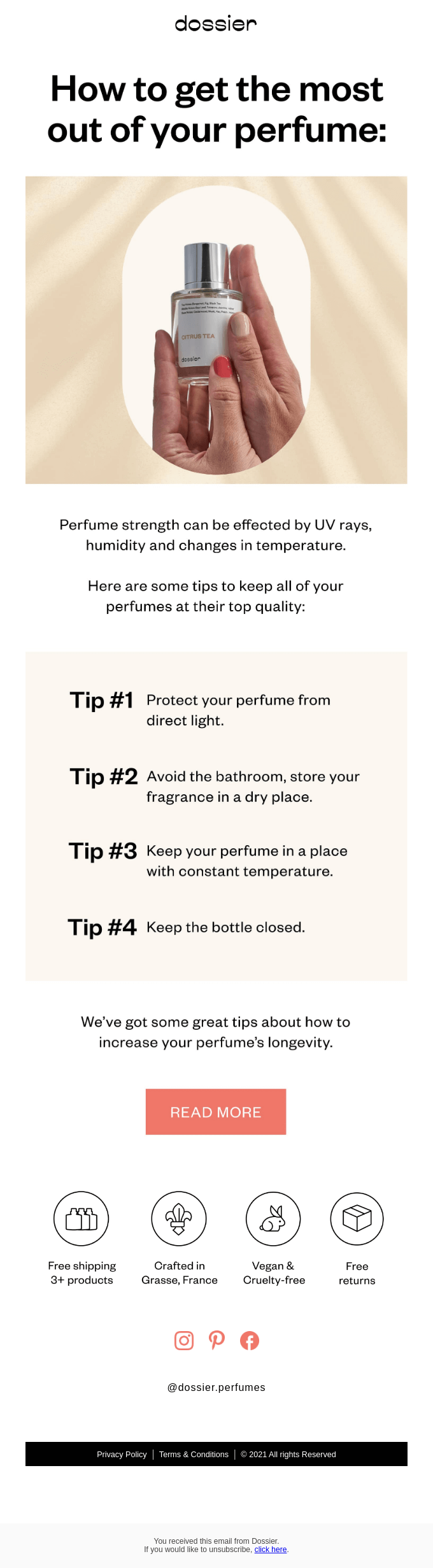 Tips: How to preserve your perfume?