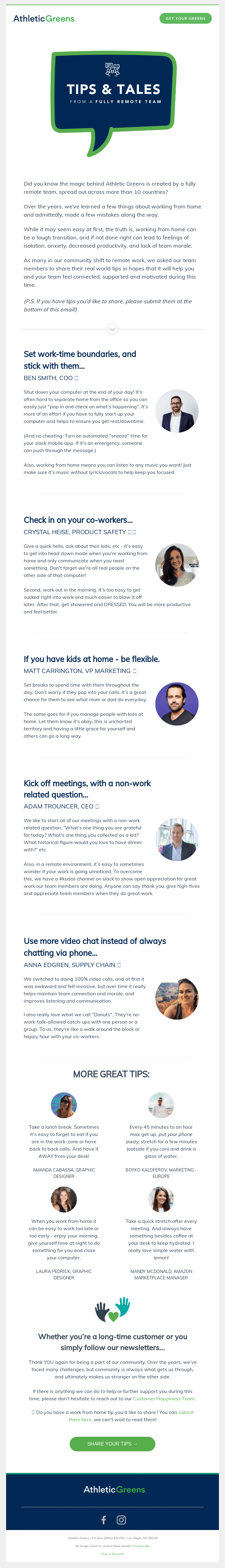 Tips & Tales from a FULLY Remote Team 🌍 - Desktop View | Really Good Emails
