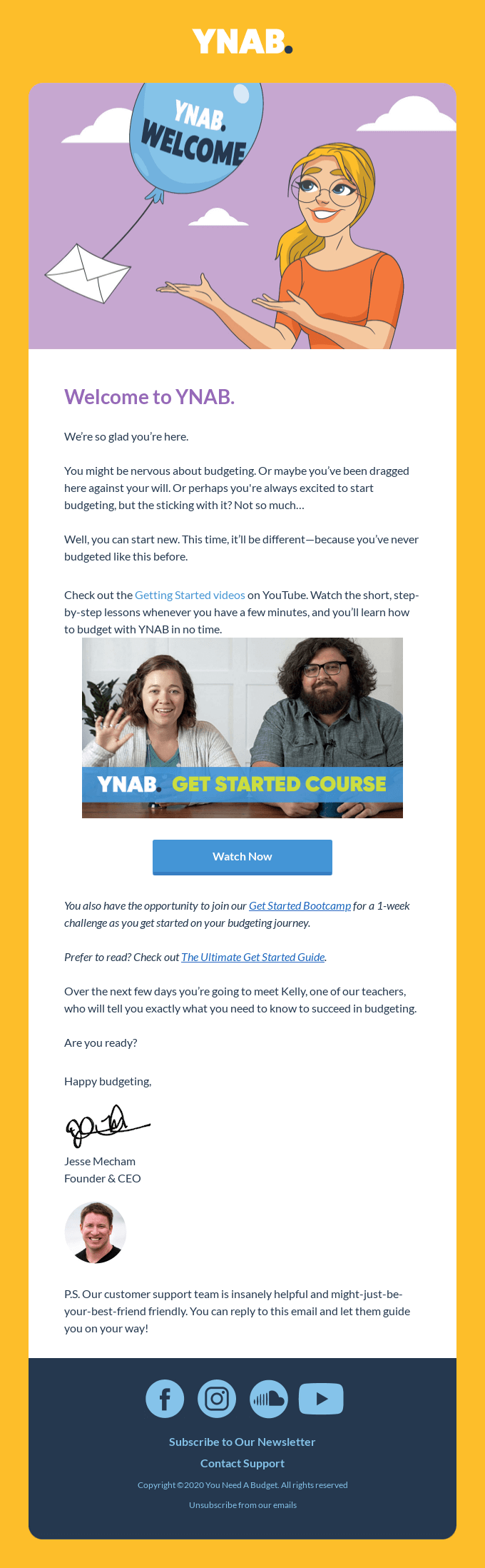 To succeed with YNAB, you just need to…