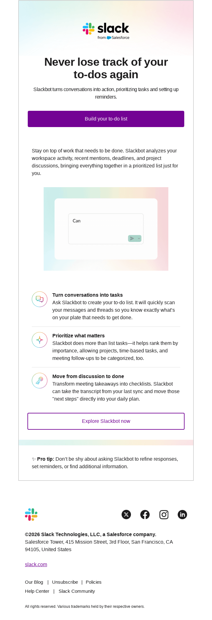 Turn conversations into action ✏️