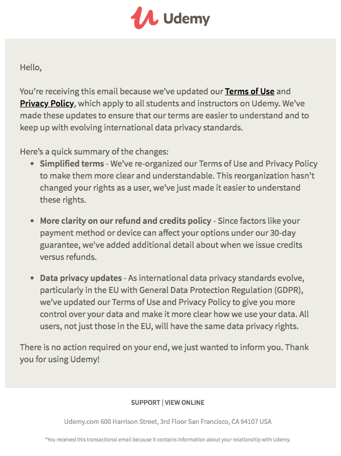 Updates to our Terms of Use and Privacy Policy