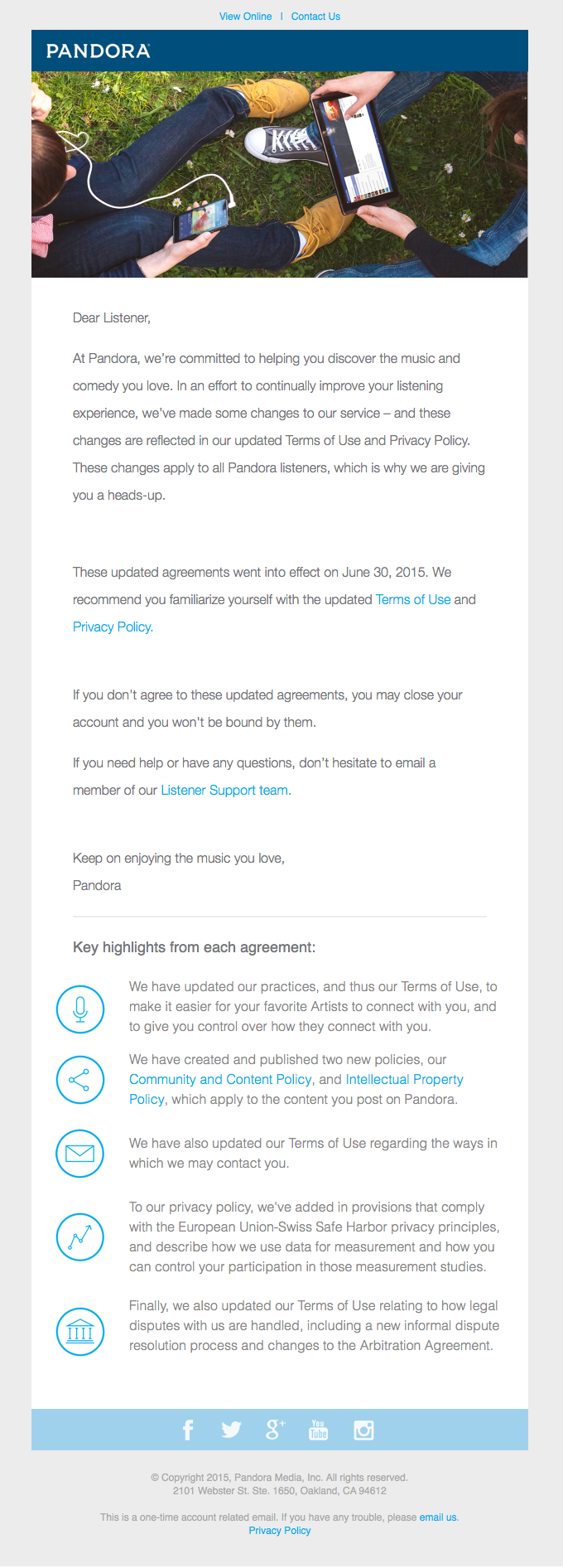 Updates to our Terms of Use and Privacy Policy