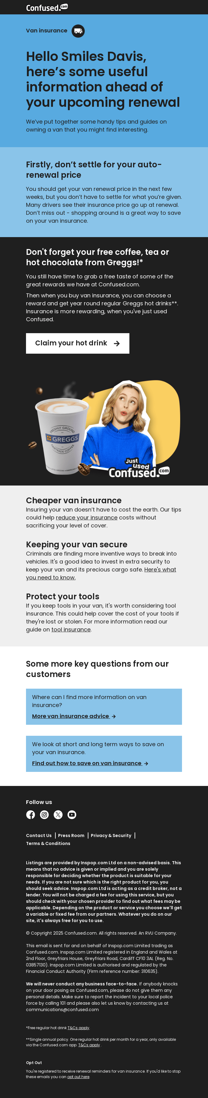 Useful information about your upcoming renewal