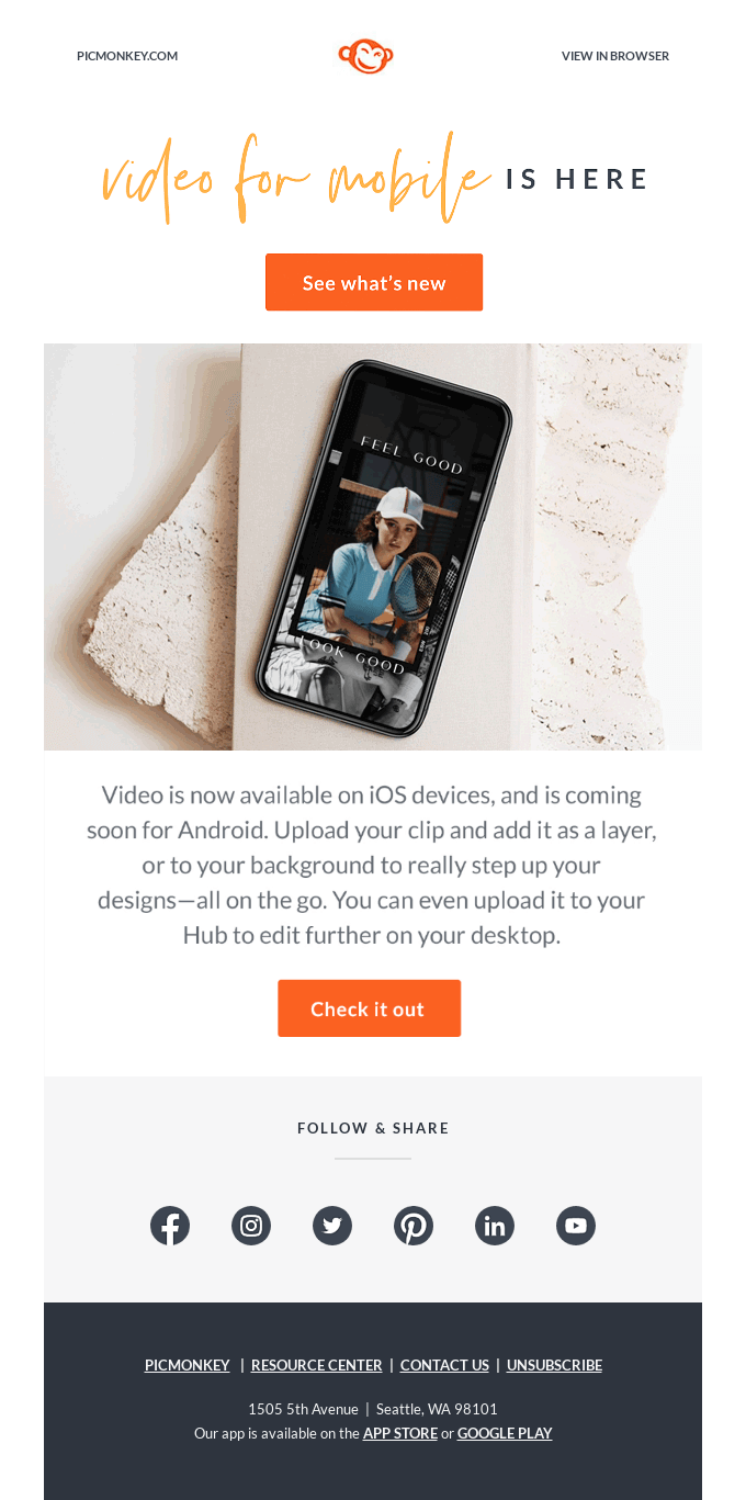 Video has come to mobile!