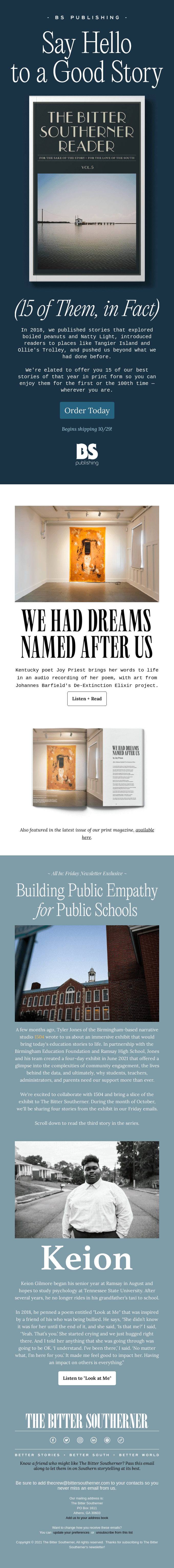 Vol. 5 of The Bitter Southerner Reader Is Here!