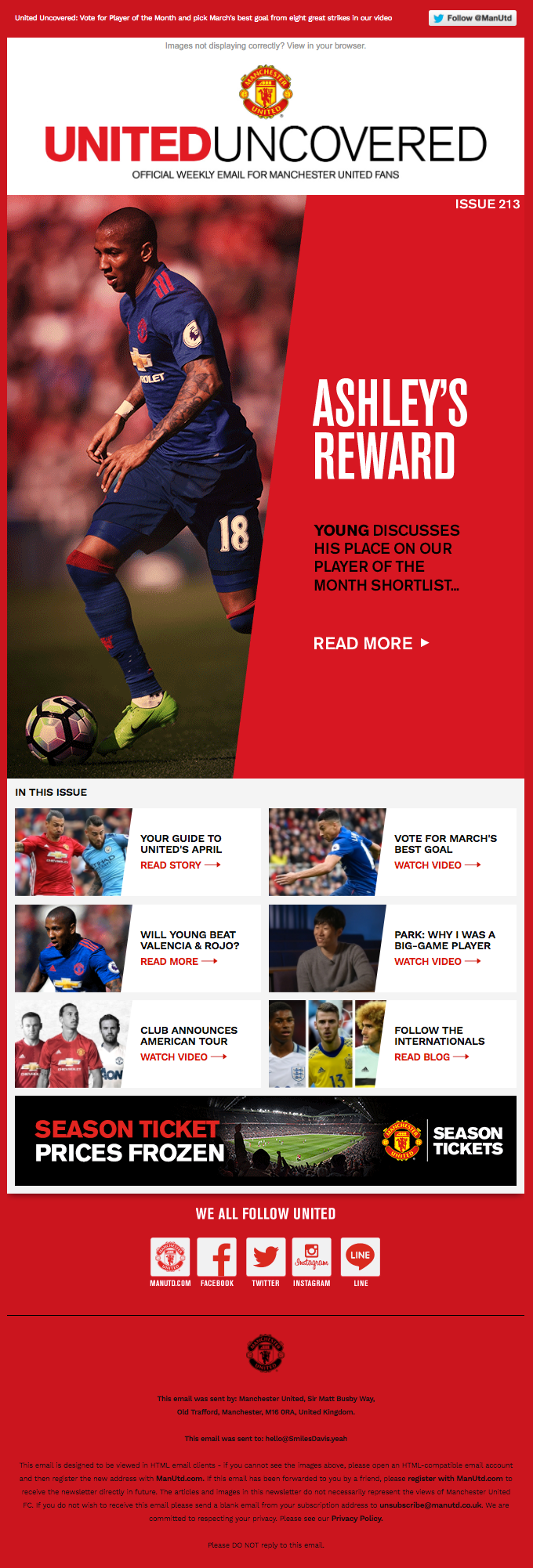 Vote for United’s Player and Goal of the Month