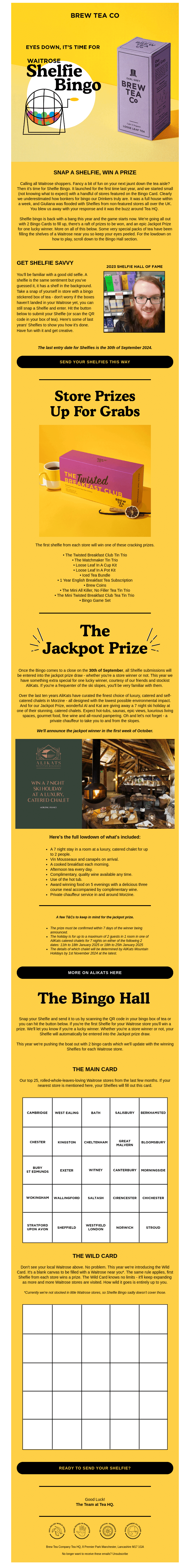 Waitrose Shelfie Bingo is back 🎊