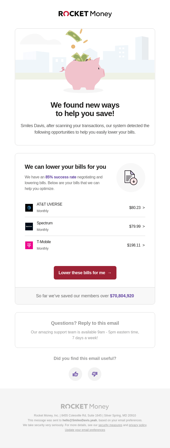We found new ways to lower your bills