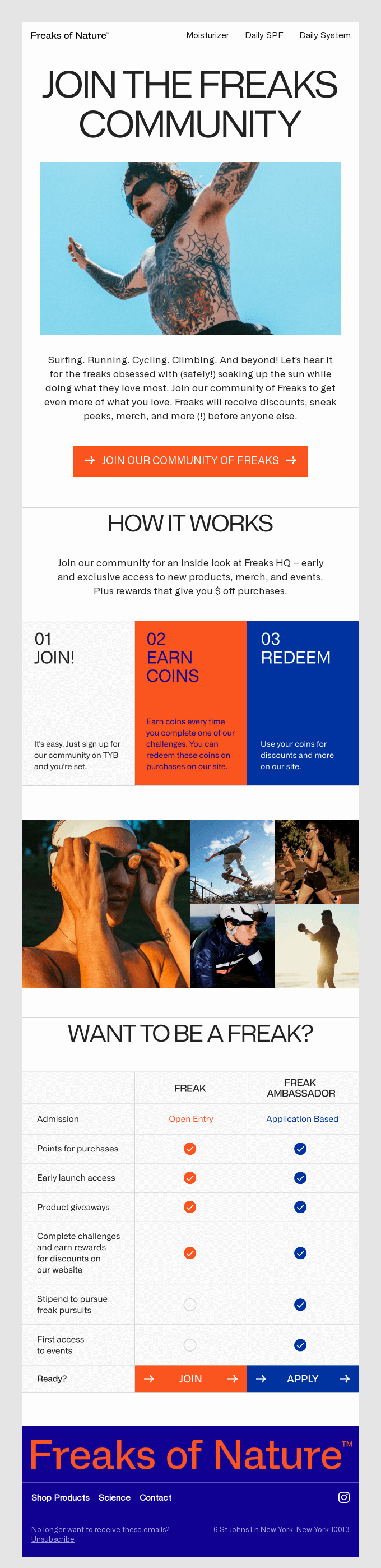 We like to reward the freaks.