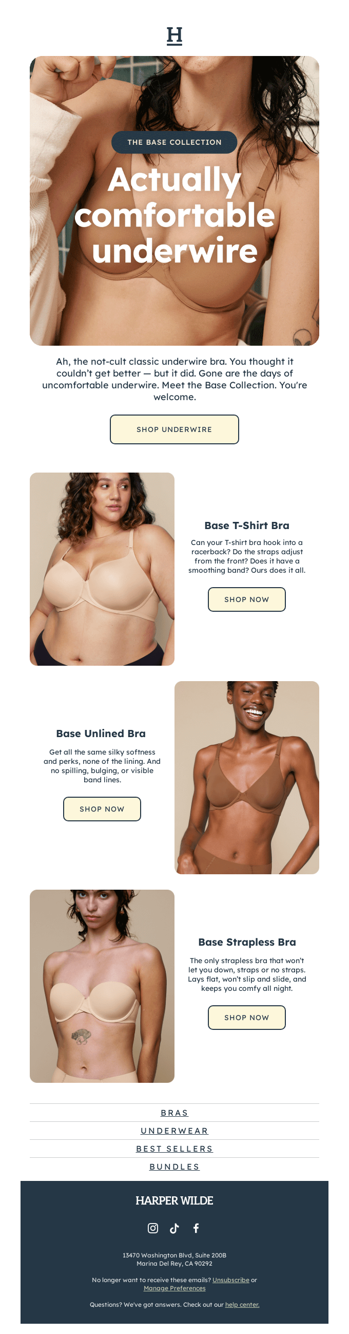 We made the classic bra comfier