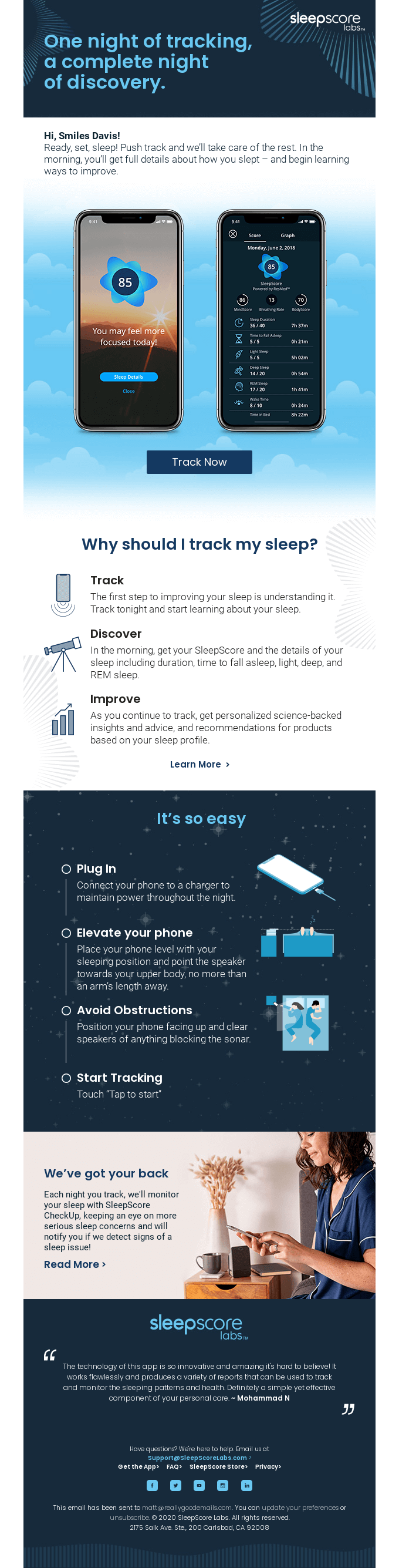 We missed you last night!