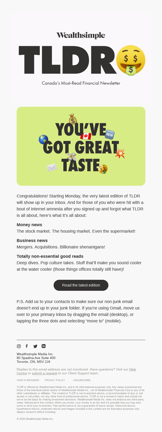 You’re signed up for TLDR ✅