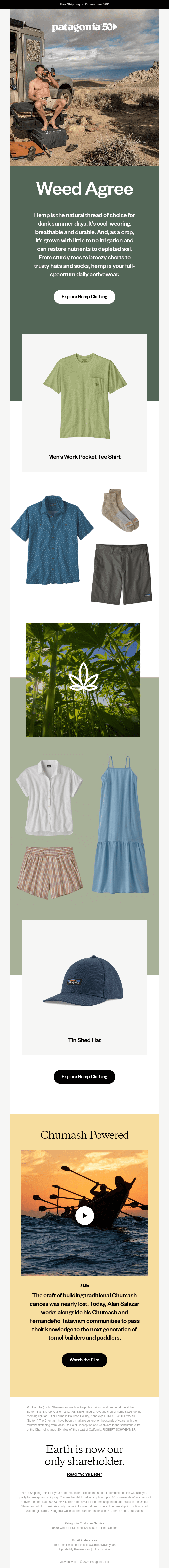 Wear hemp, stay cool