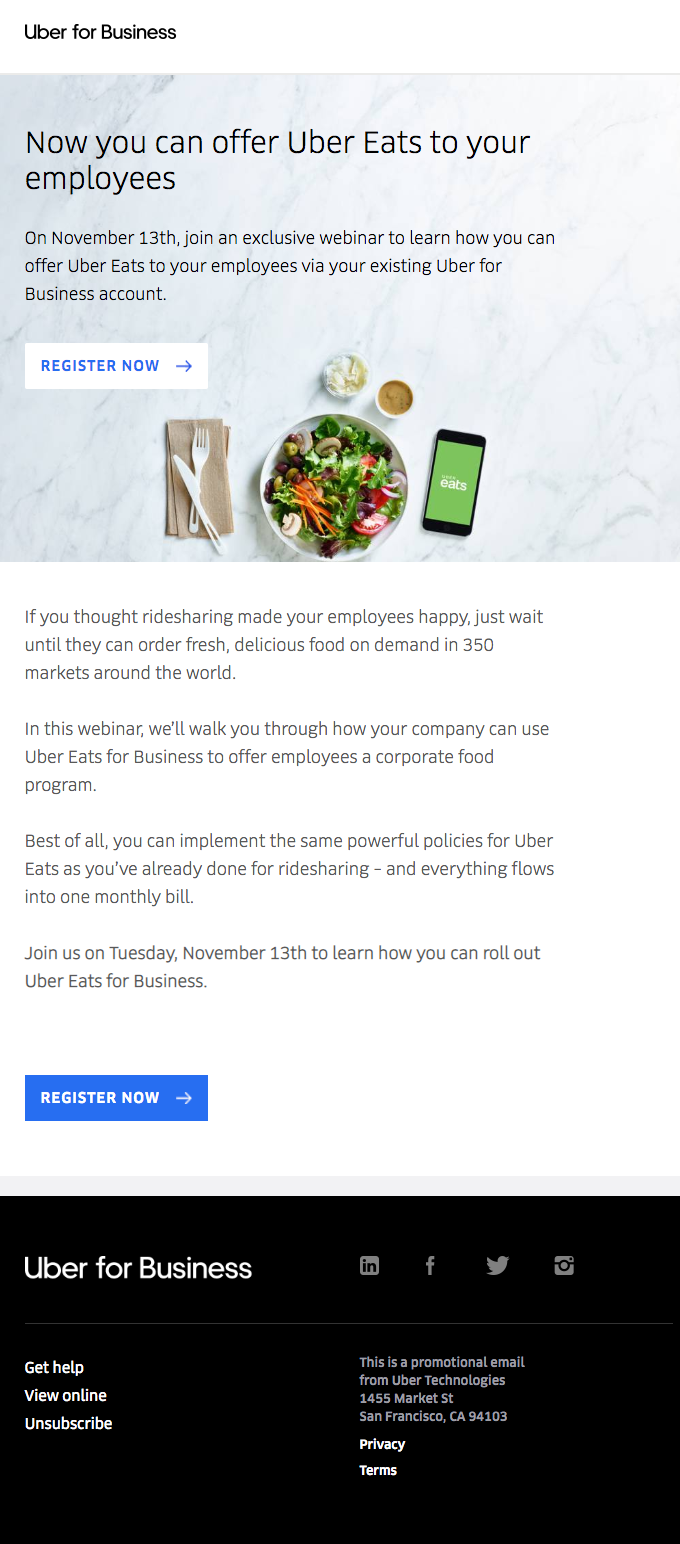 Webinar: Uber Eats for Business